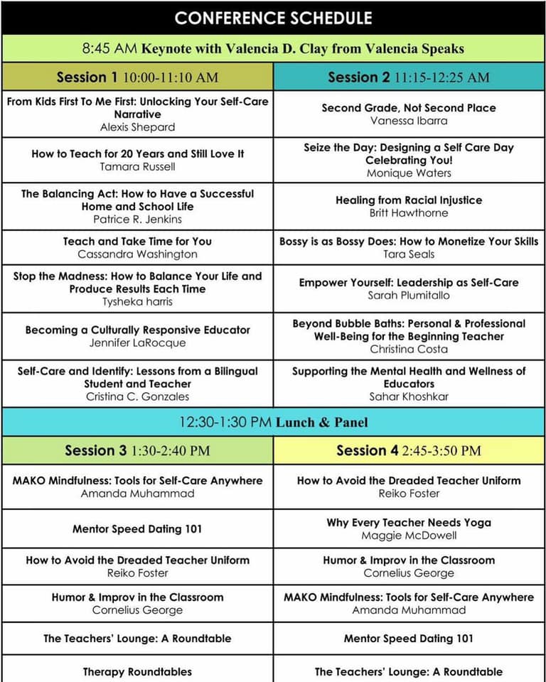 Teacher Self-Care One-Day Conference- San Antonio @ Judson High School